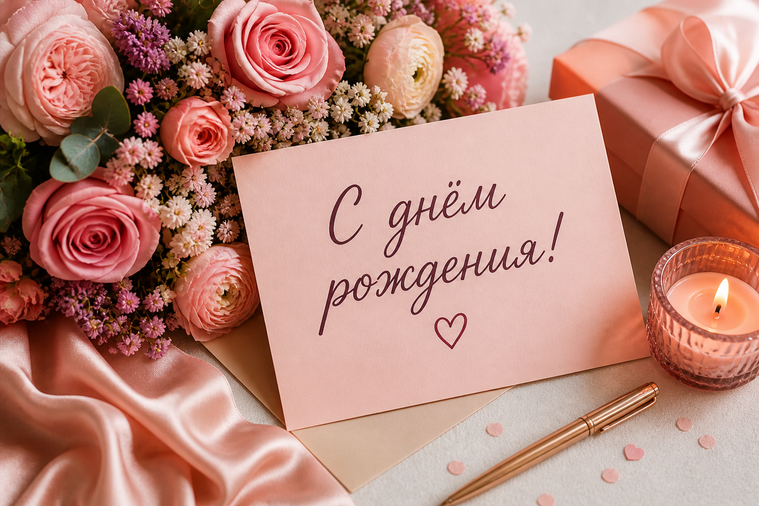 с днем рождения девушке своими словами