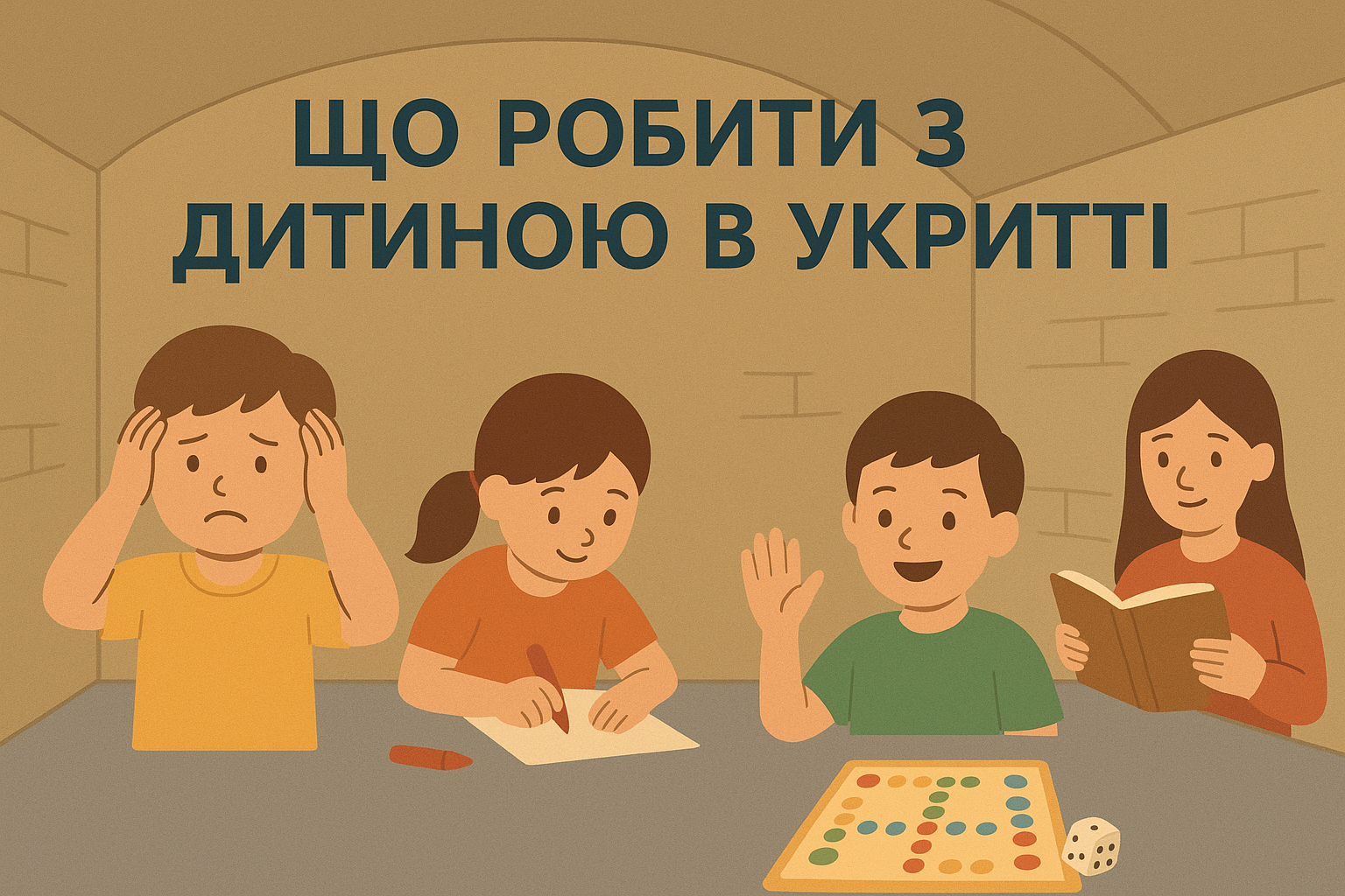 Що робити з дитиною в укритті — поради для батьків