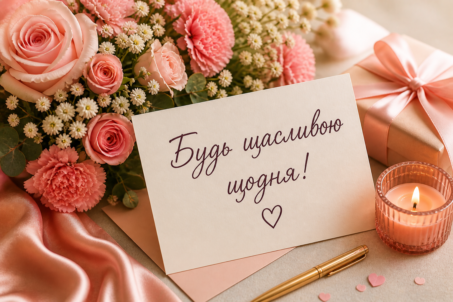 з днем народження дівчині своїми словами