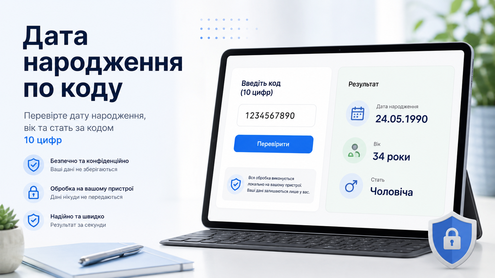 дата народження по коду